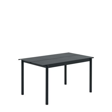 Outdoor Tisch Linear Steel Table black 140 cm L
