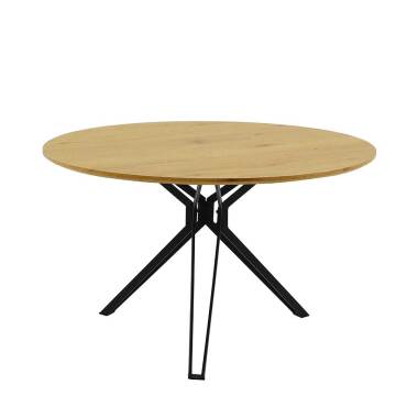 Runder Tisch & Esszimmer Tisch mit runder Tischplatte Schweizer Kante