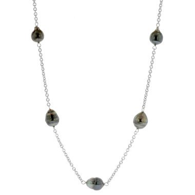 trendor 51350 Halskette für Damen 925 Sterlingsilber Collier mit Tahiti-Perlen
