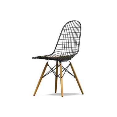 Vitra Wire Chair DKW-5 Ahorn hell Leder 71 sand Sitzhöhe 43 cm