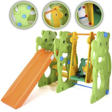 Babyrutsche & Baby Vivo Spielplatzschaukel / Spielgerüst mit Rutsche für