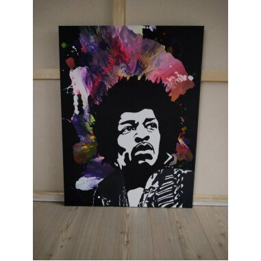 Bild Kunst Auf Leinwand Von Tima 60x80 Jimi Hendrix Pop Art Abstrakt