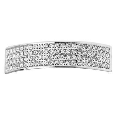 Grill in Silber & One Size Fits All Bling Grillz FOUR LINE TOP Silber
