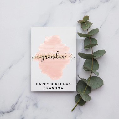 Happy Birthday Oma | Geburtstagskarte A6