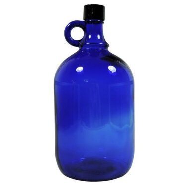 mikken Große blaue Gallone 2 Liter Glasflasche