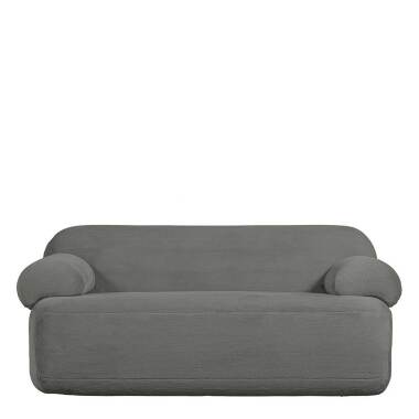 Moderne Couch Grün-Grau mit Webplüsch Bezug