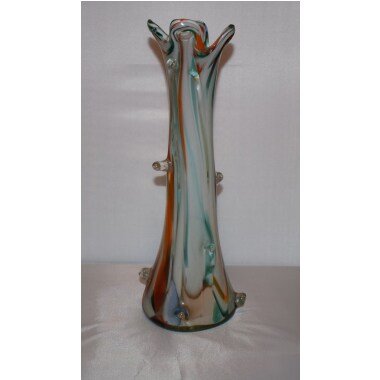 Murano Glas Art Design Vase Glass Mcm Glassdesign Vintage Midcentury 70S 60S