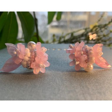 Perlen Fisch Ohrringe | Handgemachte Blumen