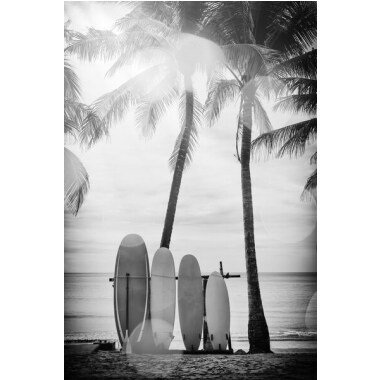 queence Acrylglasbild »Surfboards«