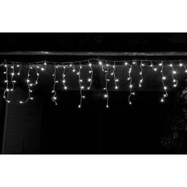 Star-Max LED Eisregen Lichterkette, 960 eisweiße LEDs