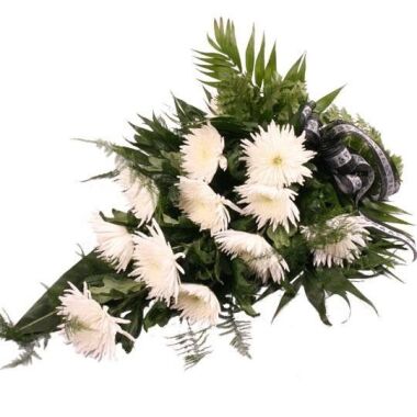 Trauersträuße & Trauerstrauß mit weißen Chrysanthemen
