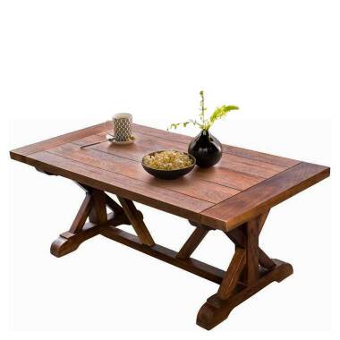 Bauerntisch & Rustikaler Tisch aus Mangobaum Massivholz Balken-Gestell