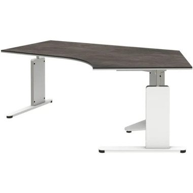 C-Fuß Schreibtisch & Schreibtisch mit Freiformplatte »Objekt Plus« 120°