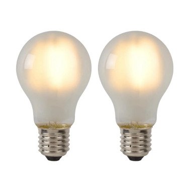 LED Leuchtmittel E27 Birne A60 in Transparent-milchig