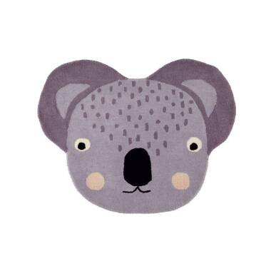 OYOY Kinderteppich Spielteppich Koala grau