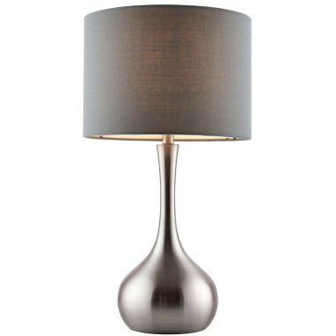 Piccadilly Tisch-Touch-Lampe Satin Nickel, E14 Endon