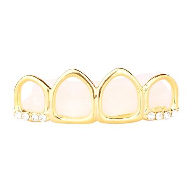 4er Gold Grill One size fits all HOLLOW Top