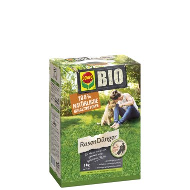 Bio-Rasendünger & COMPO BIO Rasendünger, 16 kg für 400 qm