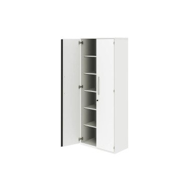 Büroschrank weiß (2 Türen) 80 cm Büro-Schrank