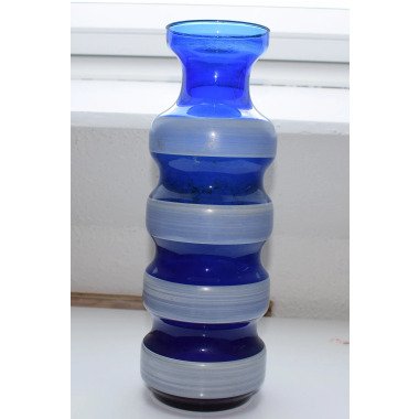 Design Glas Vase 29, 5cm Glass Midcentury Mcm 60S 70S 80S Vintage Popart