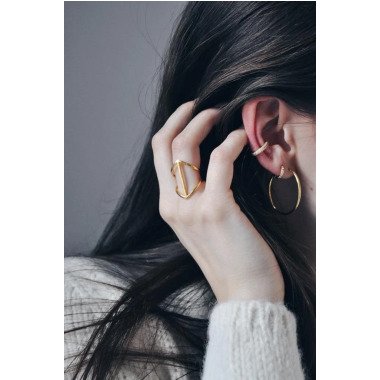 Ear Cuff | Sterling Silber Vergoldetes Ohrringe Ohrring Geschenke Zart