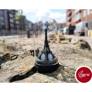 Eiffelturm Glasbedeckte Kleine Urne in Mehreren