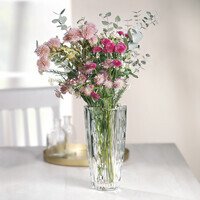 HomeLiving Vase Retro Blumenvase aus Glas