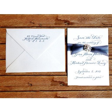 Kalligraphie Letterpress Hochzeit Save The