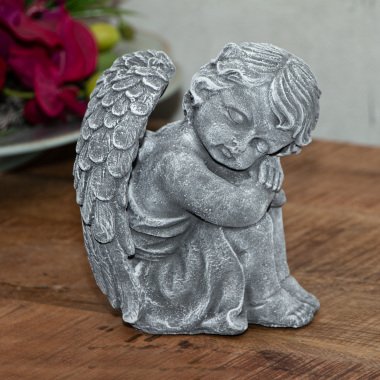 Kniende Engel Skulptur Dekoration Grab Tiergrab