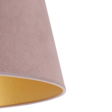 Lampenschirm Cone Höhe 22,5 cm, rosa/gold