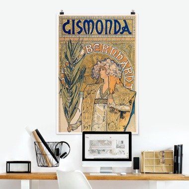 Poster Kunstdruck Hochformat Alfons Mucha