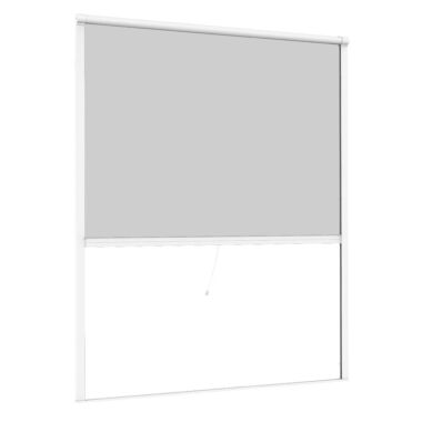 Primaster Fliegenschutz-Rollo 130 x 160 cm weiß individuell kürzbar