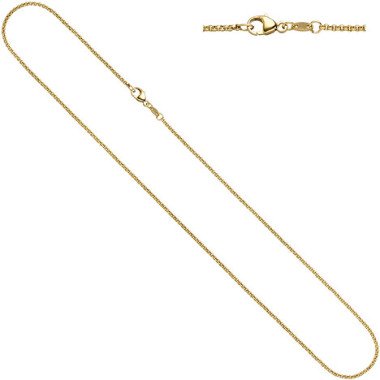 SIGO Erbskette 333 Gelbgold 1,5 mm 40 cm Gold Kette Halskette Goldkette Karabine
