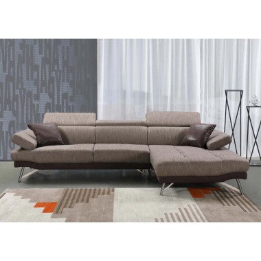 Sofa MCW-H92, Couch Ecksofa L-Form 3-Sitzer