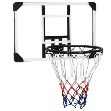 vidaXL Basketballkorb Transparent 71x45x2,5