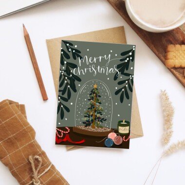 Weihnachten/Grußkarte Weihnachtsbaum Geschenke