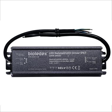 Bioledex 200W 24V DC LED Driver IP67 wasserdichtes