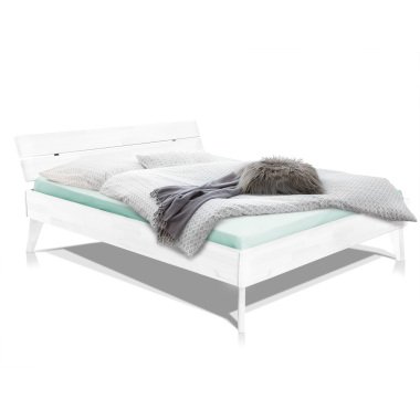 CALIDO 4-Fuß-Bett mit Kopfteil, Material Massivholz