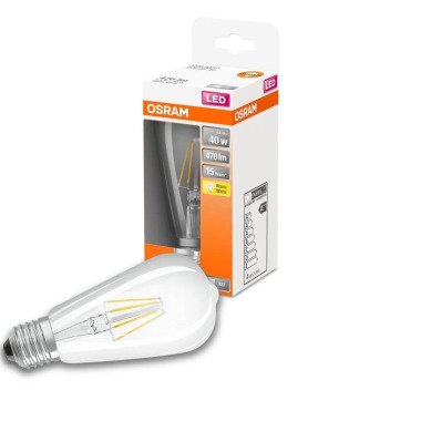 Osram LED Lampe ersetzt 40W E27 St64 in Transparent