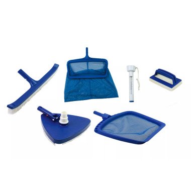 OUTTECH Poolpflege-Set, weiß/blau, Kunststoff