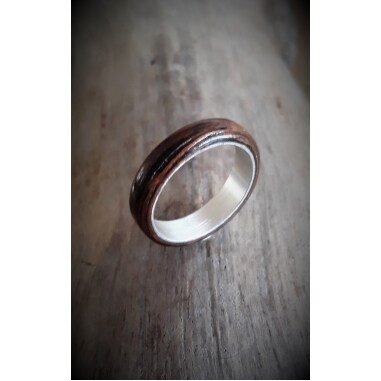 Silberring Holzring Unisex Ring Geschenk Für Ihn Sie Verlobungsring Hochzeitsr