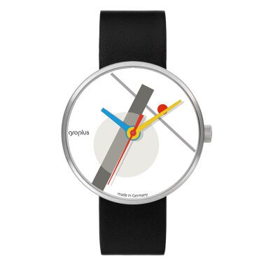 Armbanduhr 'Hommage à Moholy-Nagy' im Bauhaus-Stil