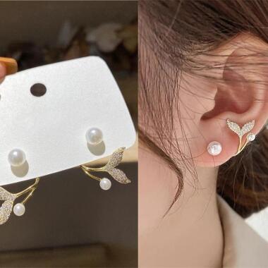 Französisch Imitation Perle Stud Ohrringe