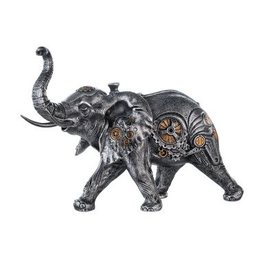 GILDE Skulptur Steampunk Elephant; 28x23x14