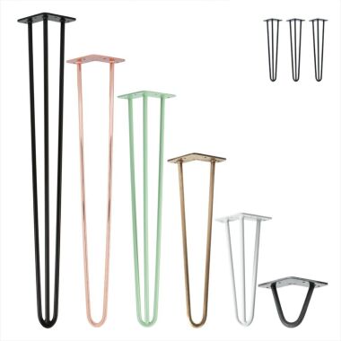 Hairpin Legs, Tischbeine, Haarnadelbeine, 12mm Stahl, Möbelfüße, Tischgestell, T