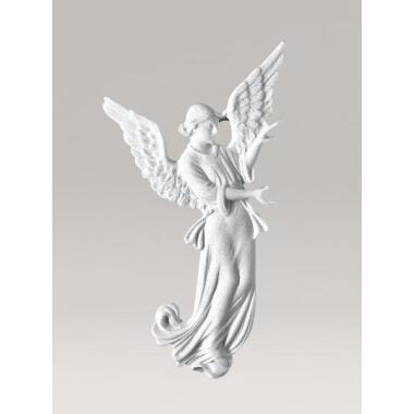 Schutzengel Figur mit Engel & Schutzengel Relief aus Marmorguss Engel Aurelia