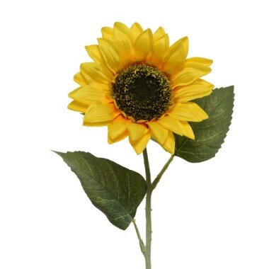 Sonnenblume mit 1 Blüte am Stiel Kunstblume