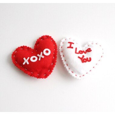 Valentinstag Schuh Clip Plüsch Herzen Valentines Dekor Xoxo Ich Liebe