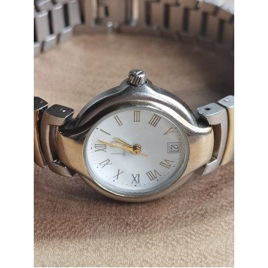 Vintage Uhr Armbanduhr Luxus Datumuhr Dunhill Quarz 80-Er