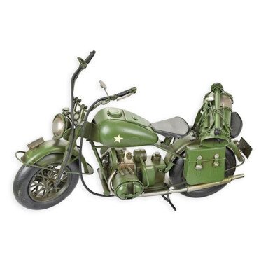 Blechmodell Nostalgie Militär Motorrad Länge